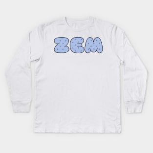 Zem (stripe) Kids Long Sleeve T-Shirt